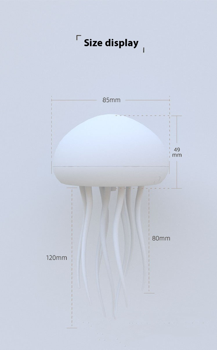 Enchanting Jellyfish Mood Lamp - LED Night Light for Bedside & Desk Decor