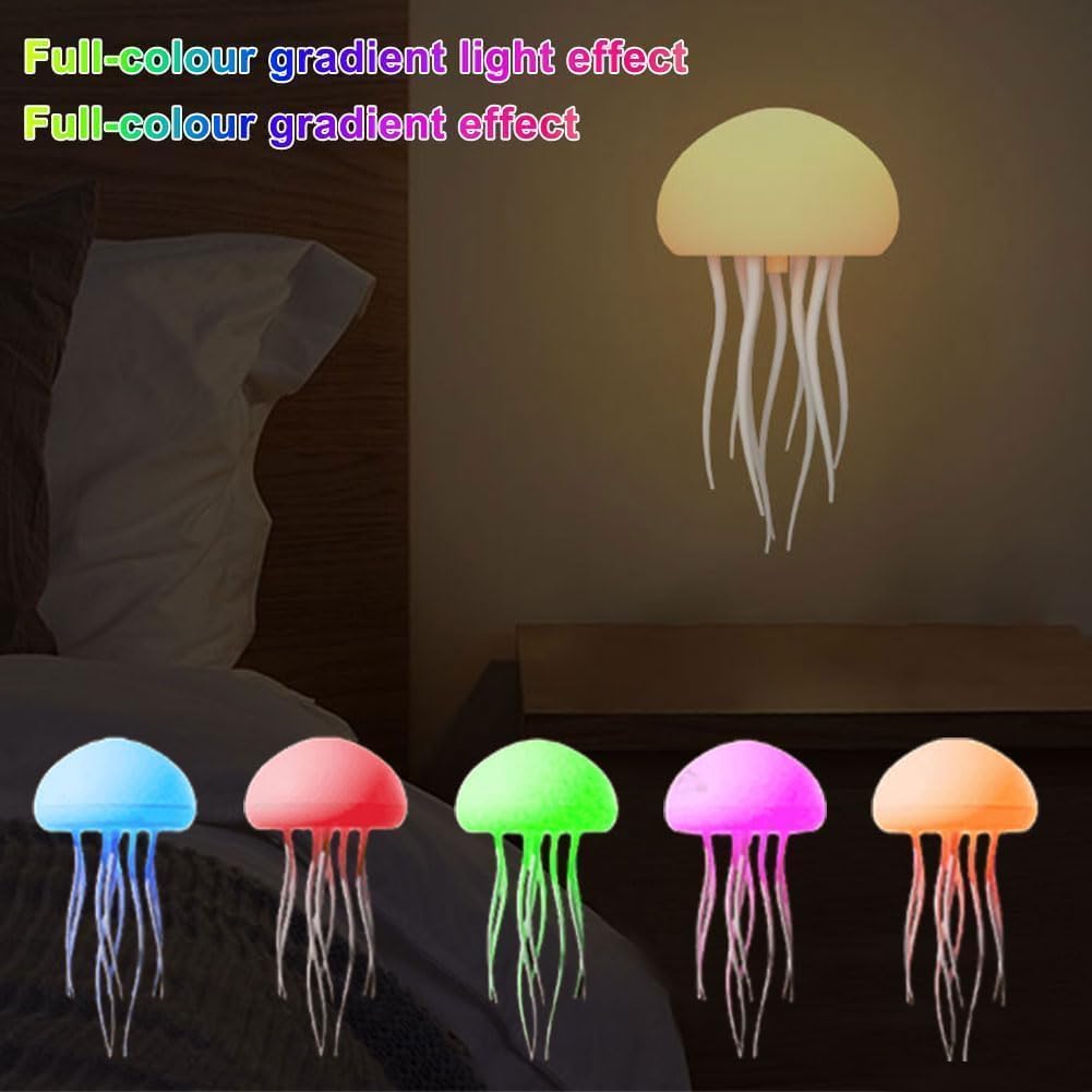 Enchanting Jellyfish Mood Lamp - LED Night Light for Bedside & Desk Decor